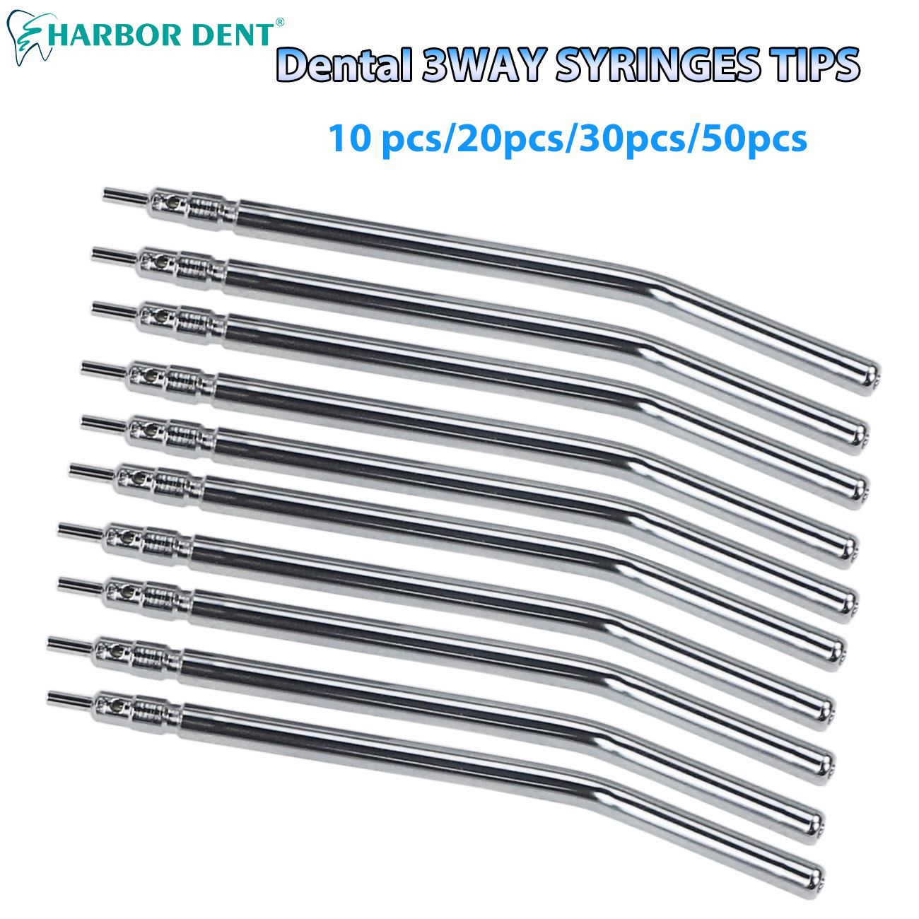 Colgate Whitening Teeth - 10/20/30/50PCS 스테인레스 스틸 노즐 팁 치과