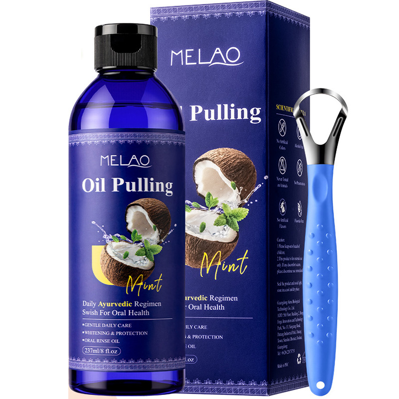 Teeth Whitening Oil Pulling - 코코넛 민트 풀링 오일 구강청결제, 7가지