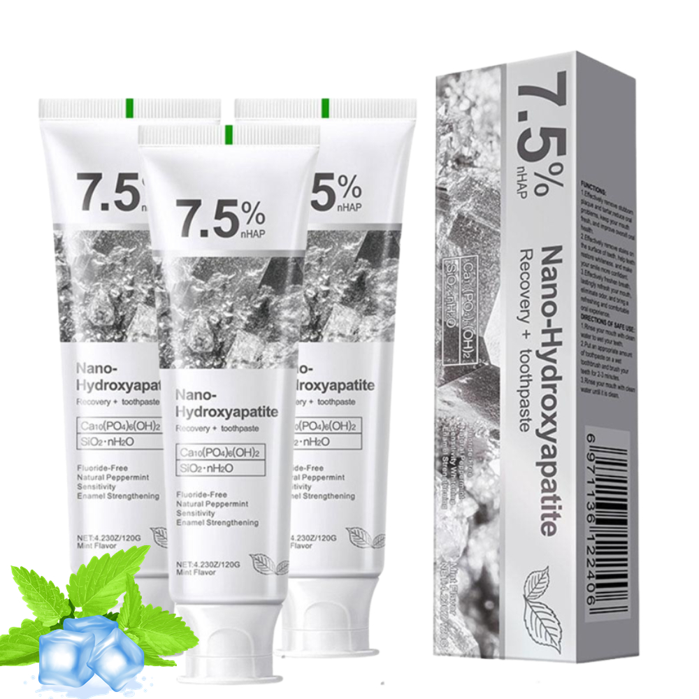 Remineralizing Toothpaste - 7.5% 나노 하이드록시아파타이트 치약 화이트닝 순한