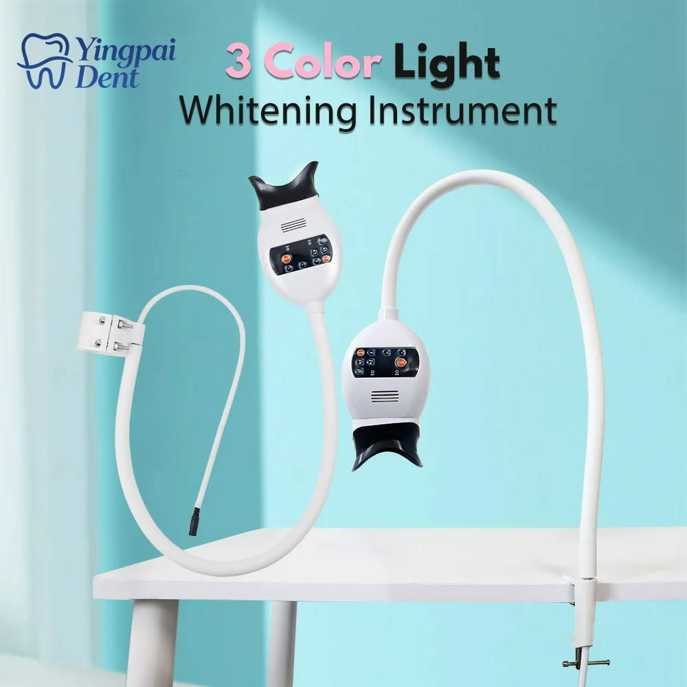 Teeth Whitening With Led Light - 조절 가능한 3색 LED 치아 미백