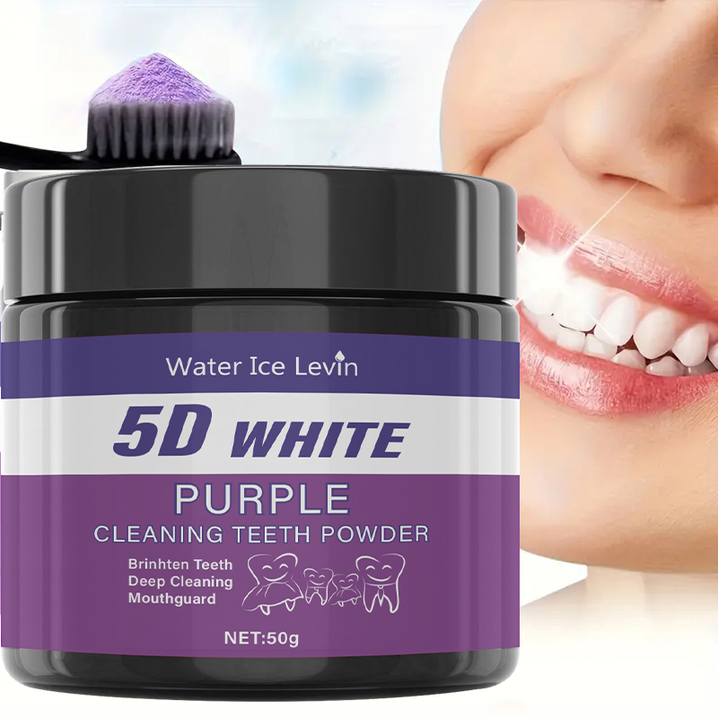 Teeth Whitening Oil Pulling - 워터 아이스 레빈 퍼플 브라이트닝 치약: