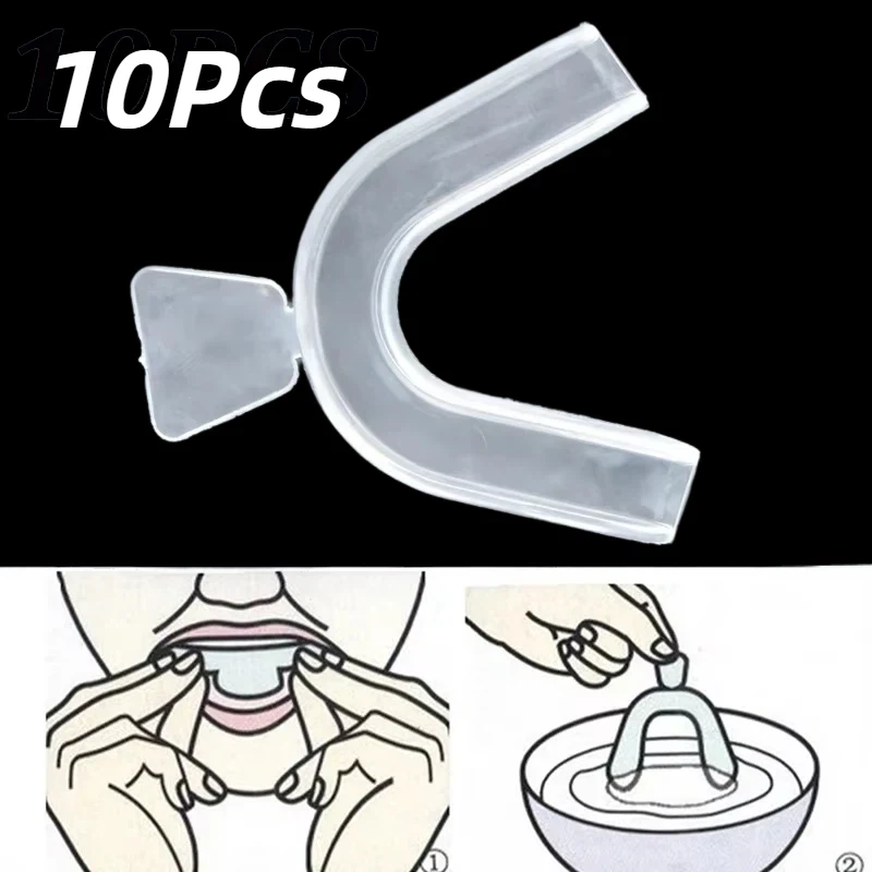Teeth Whitening For Trays - 10개/세트 실리콘 마우스가드 치아 보호 마우스