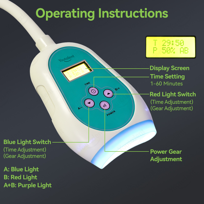 50W 치과용 터치스크린 3색 치아 미백기 냉광 램프  - Teeth Whitening With Led Light 리뷰 및 가격