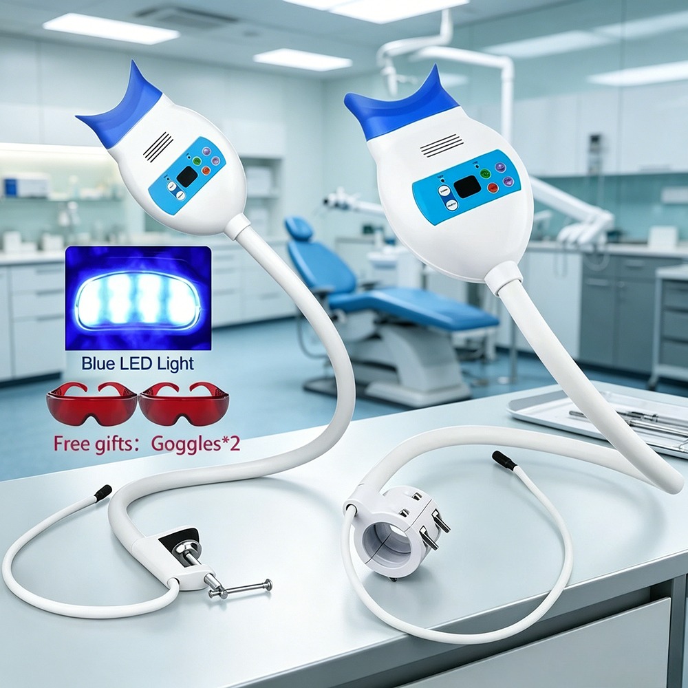 데스크탑 치아 미백 냉광기 8 LED 3색 조절 가능  - Teeth Whitening With Led Light 리뷰 및 가격