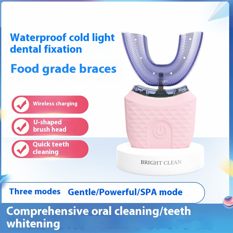 성인용 전동 U자형 칫솔 - 부드러운 강모 치아 미백  - Teeth Whitening Gum 리뷰 및 가격