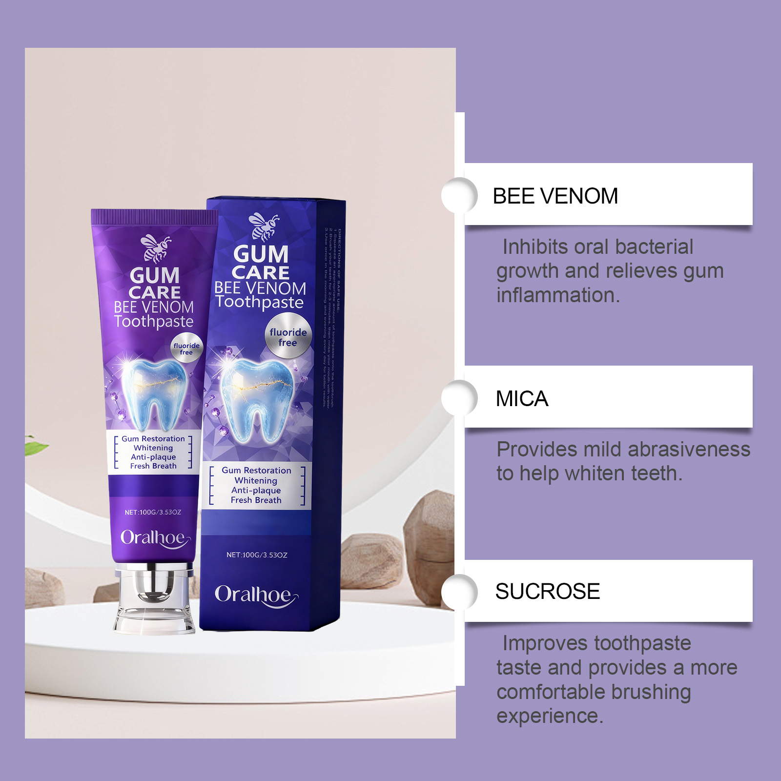 꿀벌독 치약 치아 미백 잇몸 회복 에나멜 보호 민감한  - Remineralizing Toothpaste 리뷰 및 가격
