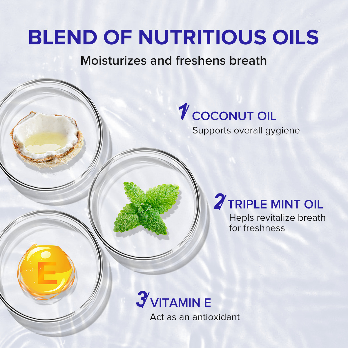 코코넛 민트 풀링 오일 구강청결제, 7가지 에센셜 오일 - Teeth Whitening Oil Pulling 리뷰 및 가격