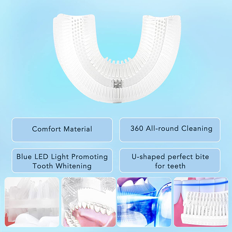 U자형 충전식 라이트 빠른 미백 치아 미백기 전문 치아 - Teeth Whitening Zoom 리뷰 및 가격