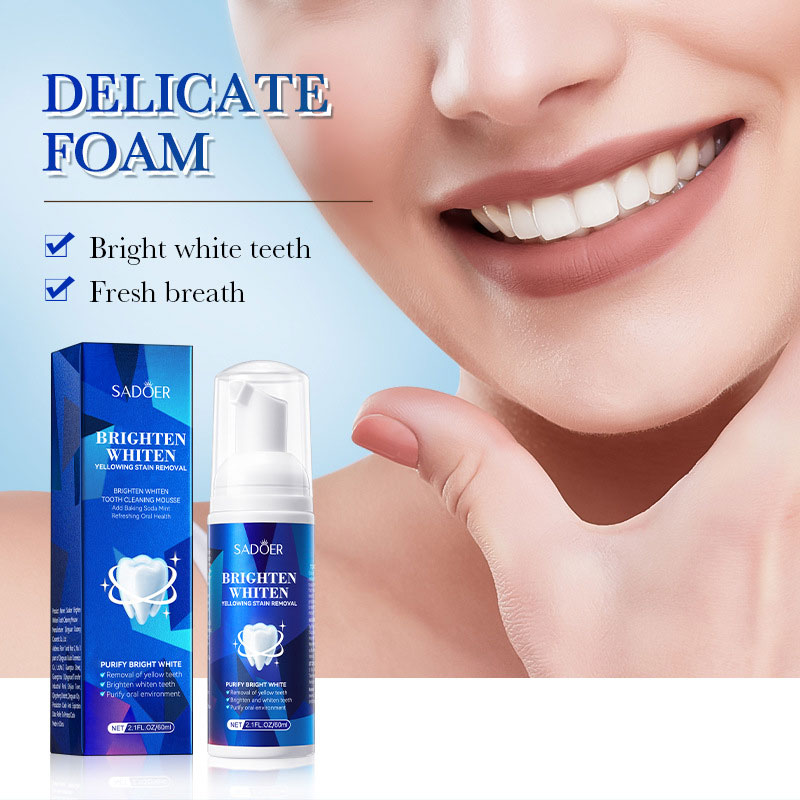 SADOER 브라이트 화이트 치아 클렌징 무스, 클렌징 - Teeth Whitening Xylitol Gum 리뷰 및 가격