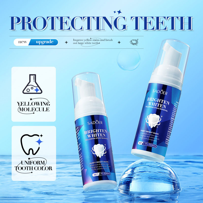 SADOER 브라이트 화이트 치아 클렌징 무스, 클렌징 - Teeth Whitening Xylitol Gum 리뷰 및 가격