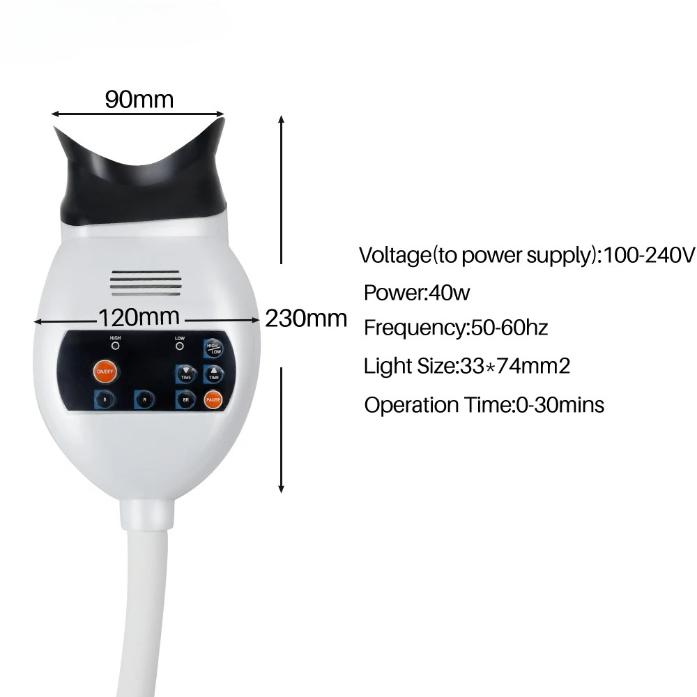 조절 가능한 3색 LED 치아 미백 촉진기 치과용 냉광 - Teeth Whitening With Led Light 리뷰 및 가격