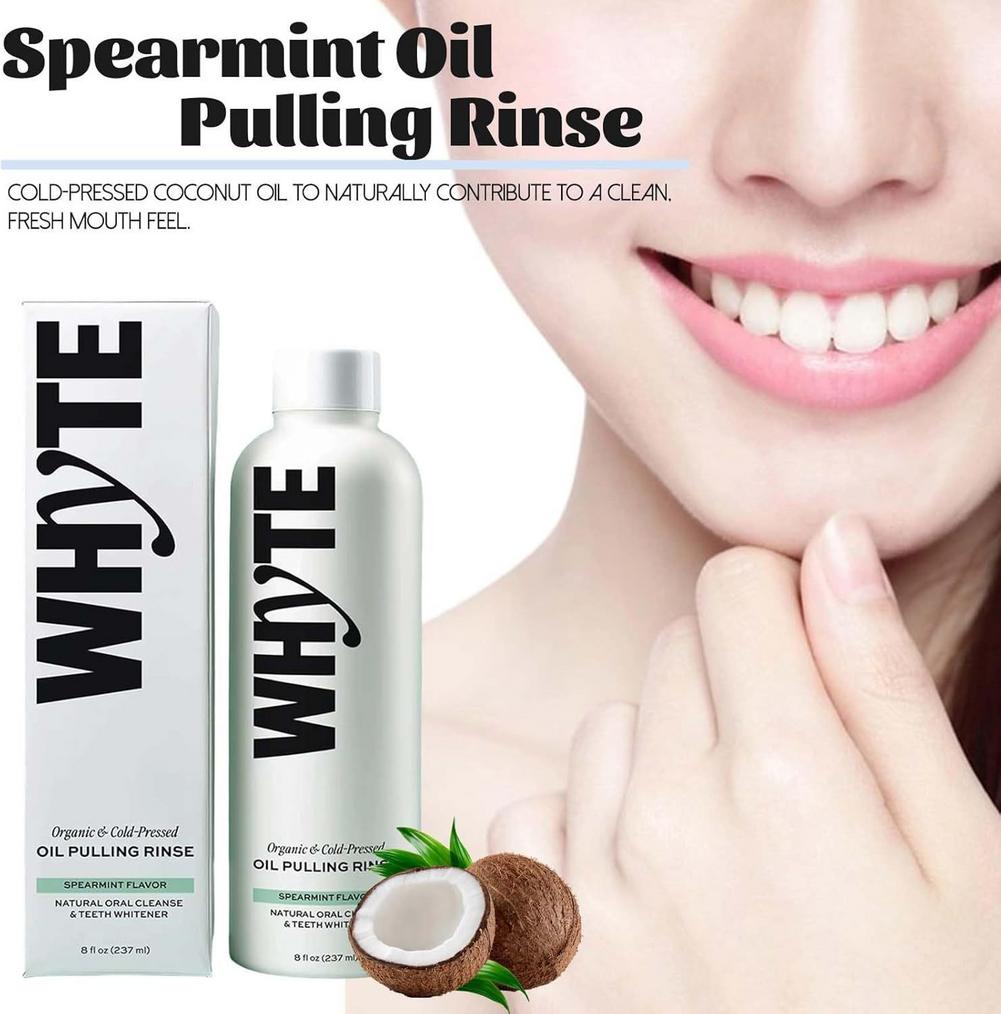 WHYTE 유기농 콜드 프레스 방식으로 추출한 오일,  - Teeth Whitening Oil Pulling 리뷰 및 가격