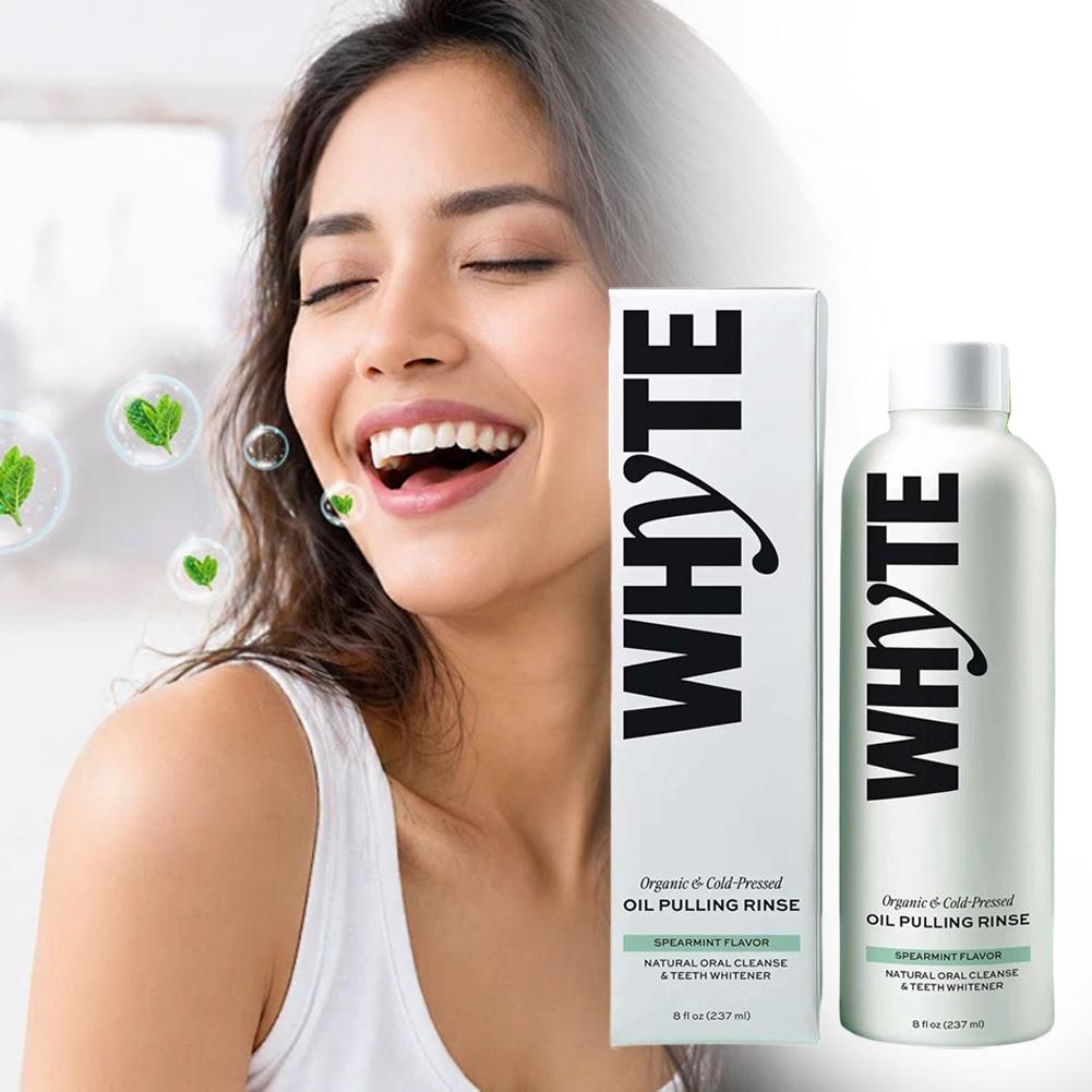 WHYTE 유기농 콜드 프레스 방식으로 추출한 오일,  - Teeth Whitening Oil Pulling 리뷰 및 가격