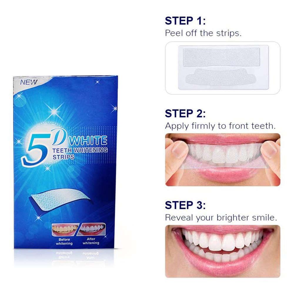 5D 화이트 치아 미백 스트립 미백 젤 화이트 스트립  - Teeth Whitening Near Me 리뷰 및 가격